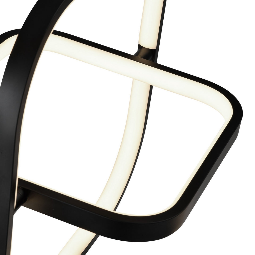 Artcraft Canada - AC6690BK - LED Pendant - Sienna - Semi Gloss Black