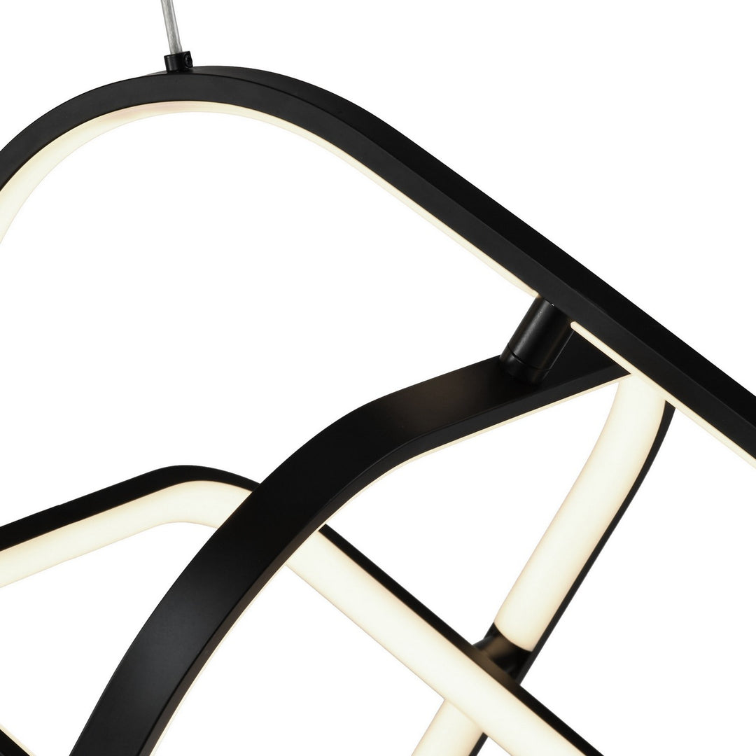 Artcraft Canada - AC6690BK - LED Pendant - Sienna - Semi Gloss Black