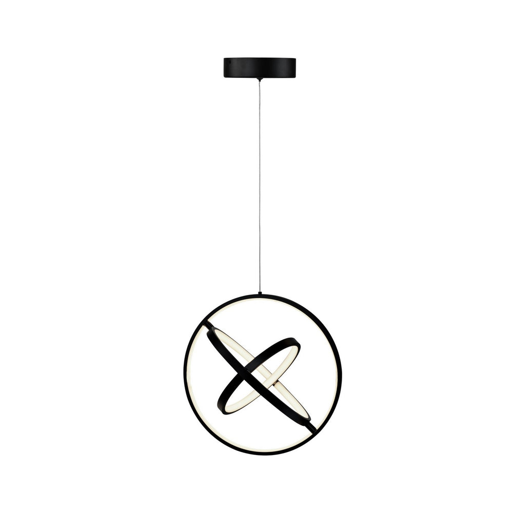 Artcraft Canada - AC6691BK - LED Pendant - Sienna - Semi Gloss Black