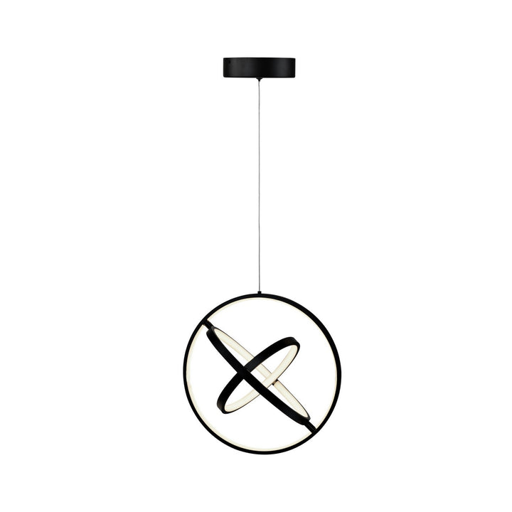 Artcraft Canada - AC6691BK - LED Pendant - Sienna - Semi Gloss Black