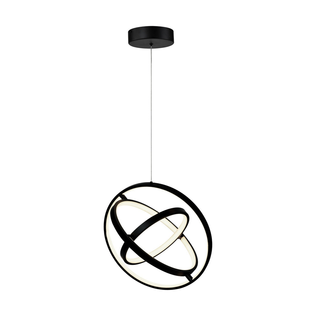 Artcraft Canada - AC6691BK - LED Pendant - Sienna - Semi Gloss Black