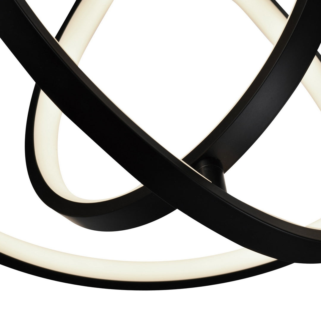Artcraft Canada - AC6691BK - LED Pendant - Sienna - Semi Gloss Black