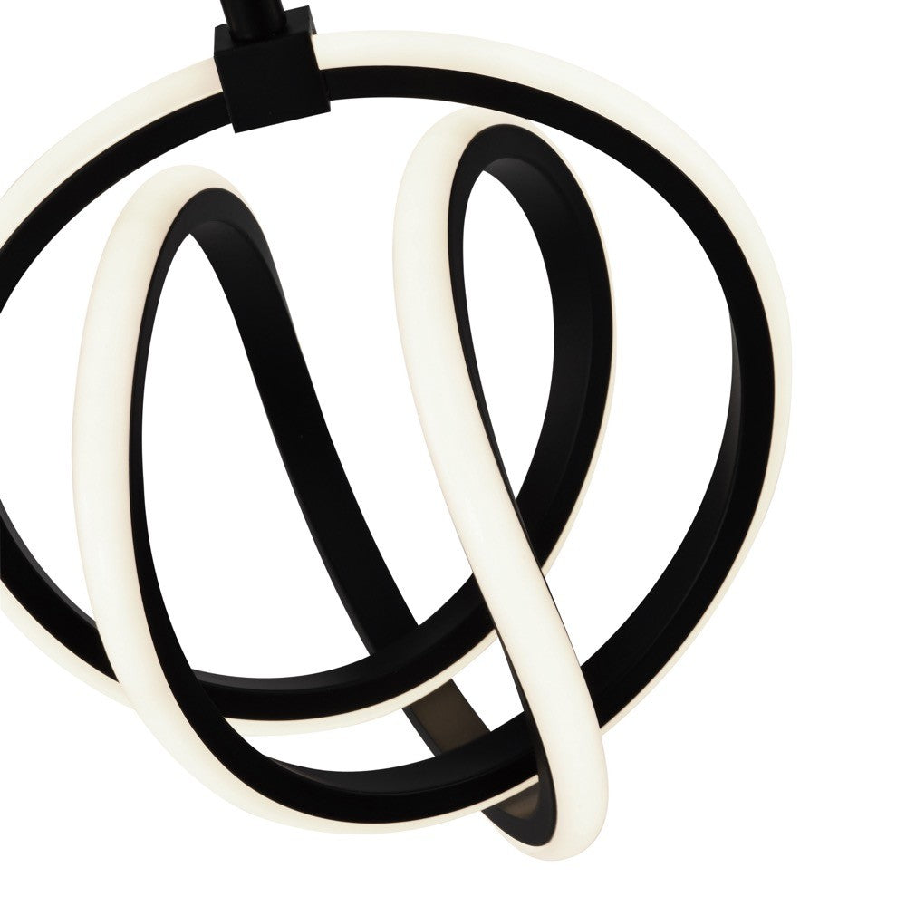 Artcraft Canada - AC6730BK - LED Pendant - Rose Collection - Black