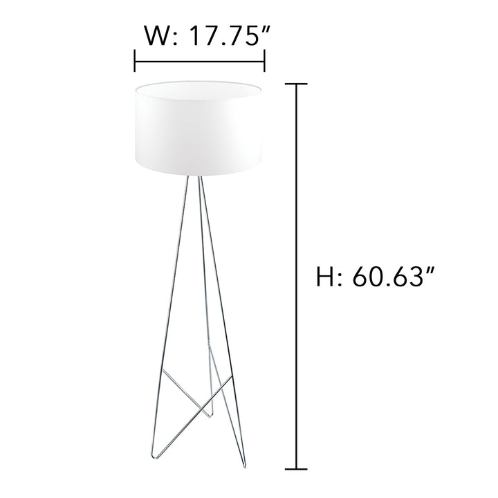 Eglo Canada - 39232A - LED Floor Lamp - Camporale - Chrome