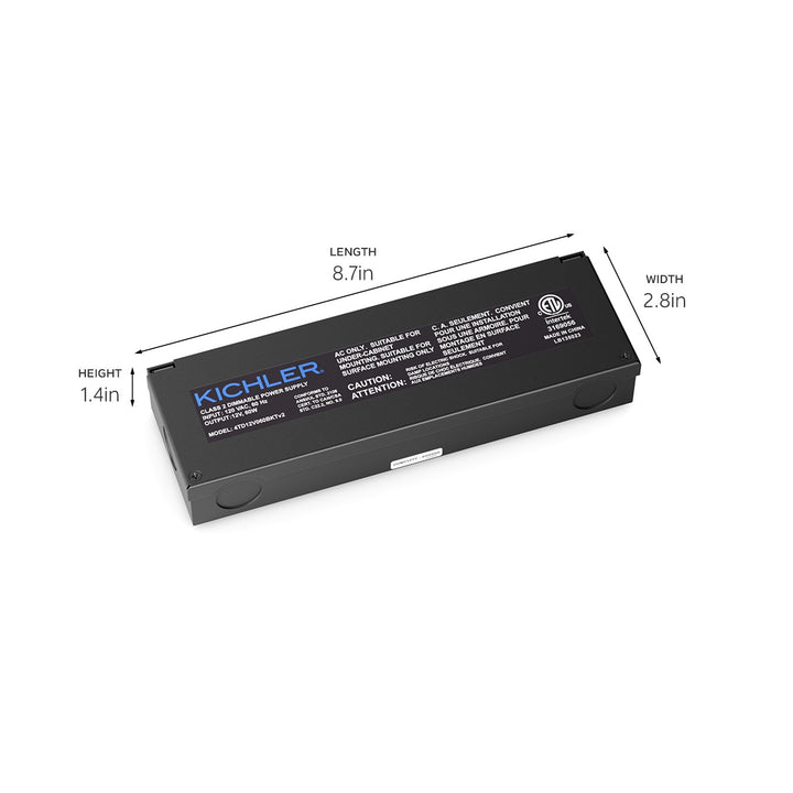 Kichler Canada - 4TD12V060BKTV2 - Power Supply - Led Power Supply 12V - Black Textured