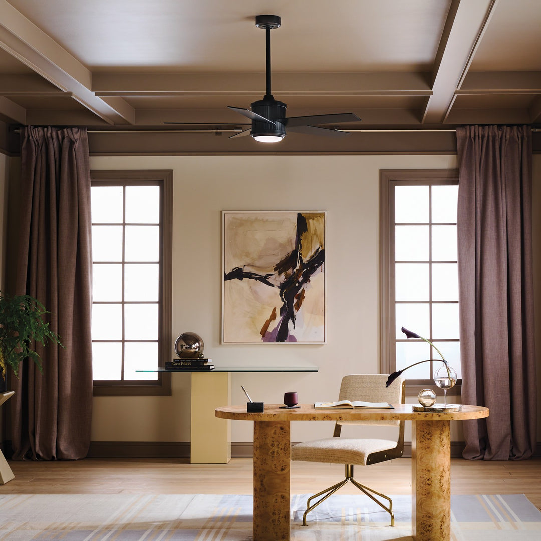 Kichler Canada - 300048SBK - 48"Ceiling Fan - Brahm - Satin Black