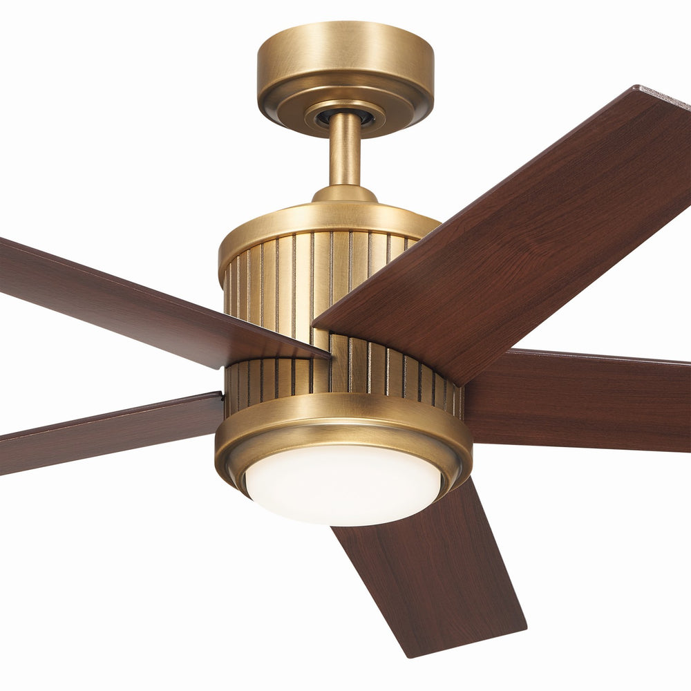 Kichler Canada - 300048NBR - 48"Ceiling Fan - Brahm - Natural Brass