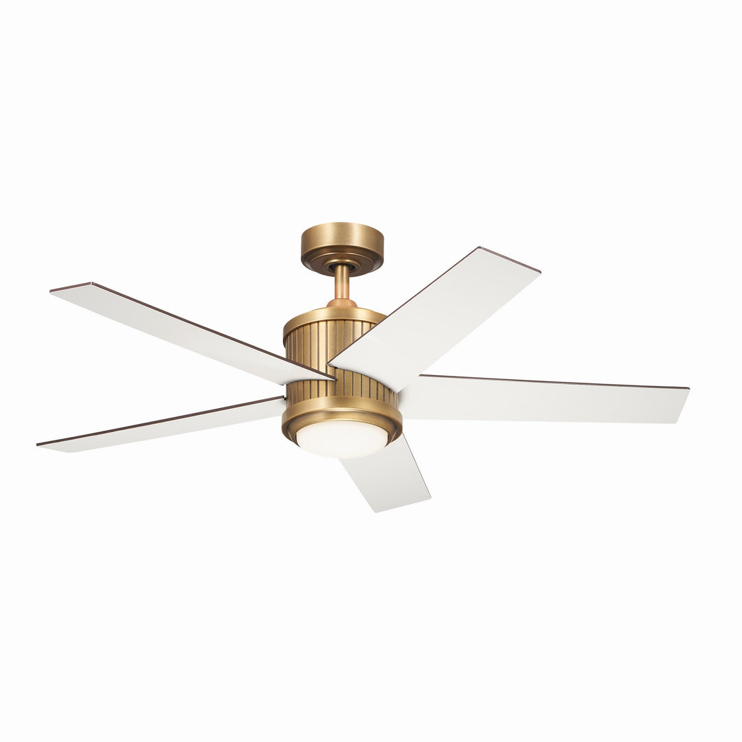 Kichler Canada - 300048NBR - 48"Ceiling Fan - Brahm - Natural Brass