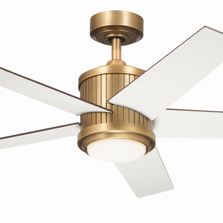 Kichler Canada - 300048NBR - 48"Ceiling Fan - Brahm - Natural Brass