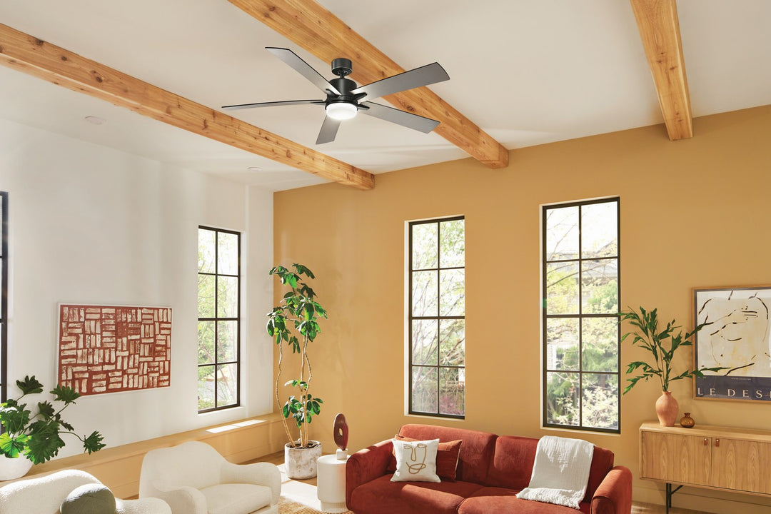 Kichler Canada - 330060SBK - 60"Ceiling Fan - Lucian Elite XL - Satin Black
