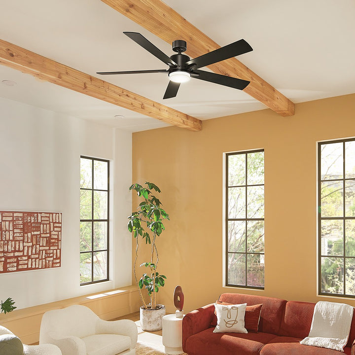 Kichler Canada - 330060SBK - 60"Ceiling Fan - Lucian Elite XL - Satin Black