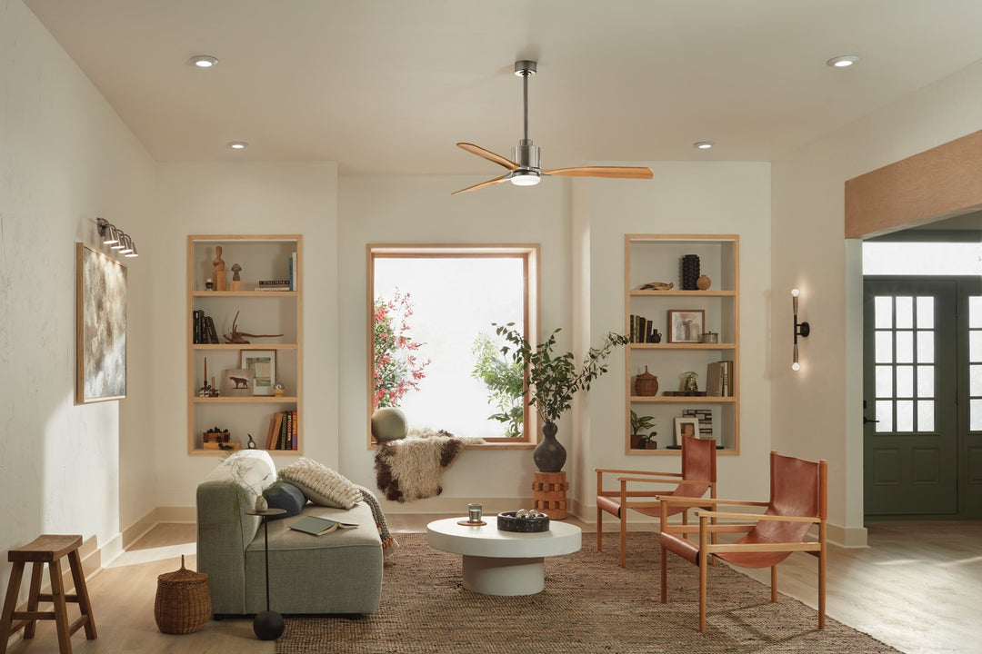 Kichler Canada - 300075BSS - 60"Ceiling Fan - Ridley II - Brushed Stainless Steel