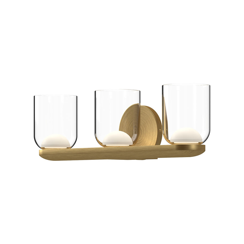 Kuzco Canada - VL52520-BG/CL - LED Vanity - Cedar - Brushed Gold/Clear