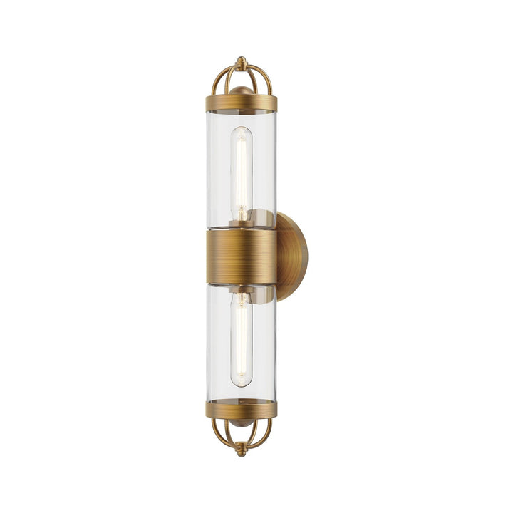 Alora Canada - WV461102AG - Two Light Wall Sconce - Lancaster - Aged Gold
