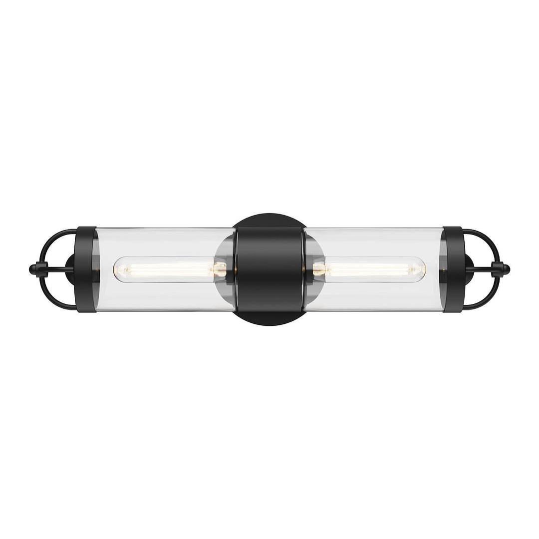 Alora Canada - WV461102MB - Two Light Wall Sconce - Lancaster - Matte Black
