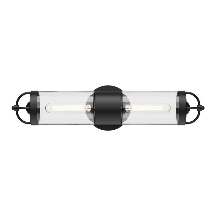 Alora Canada - WV461102MB - Two Light Wall Sconce - Lancaster - Matte Black