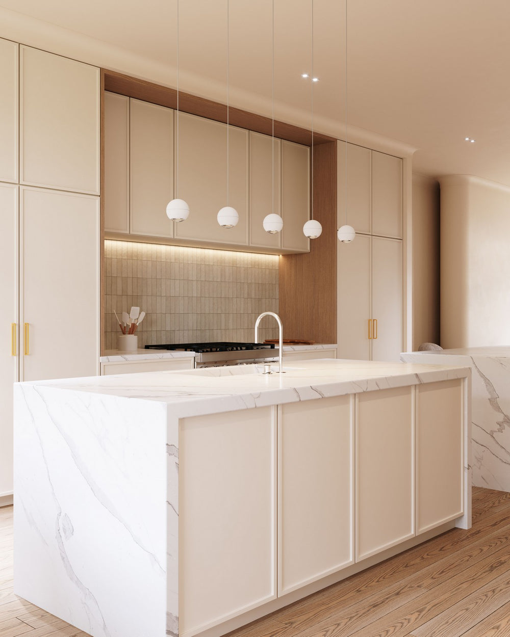 Sonneman - 7505.98 - LED Pendant - Hemisphere - Textured White