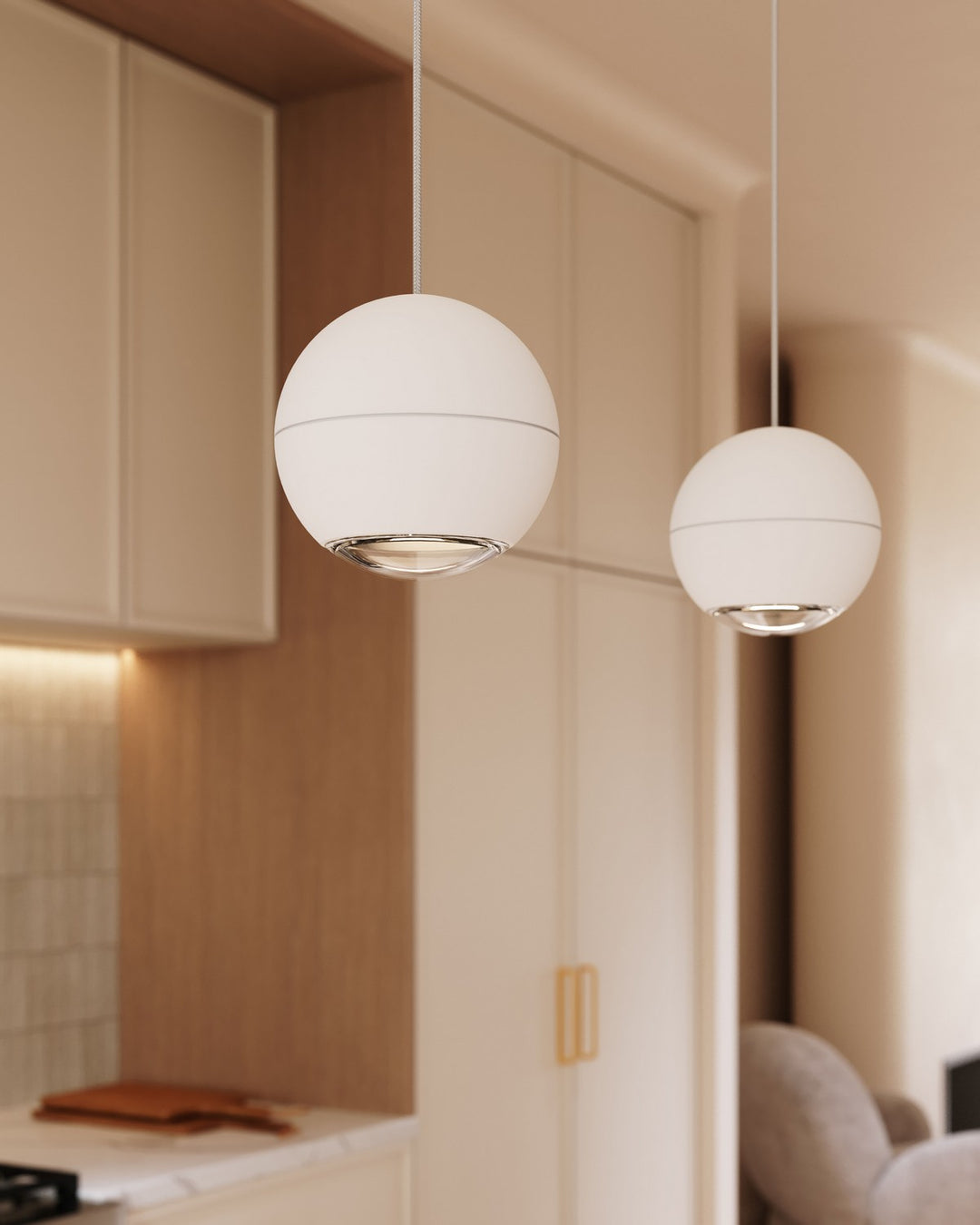 Sonneman - 7505.98 - LED Pendant - Hemisphere - Textured White