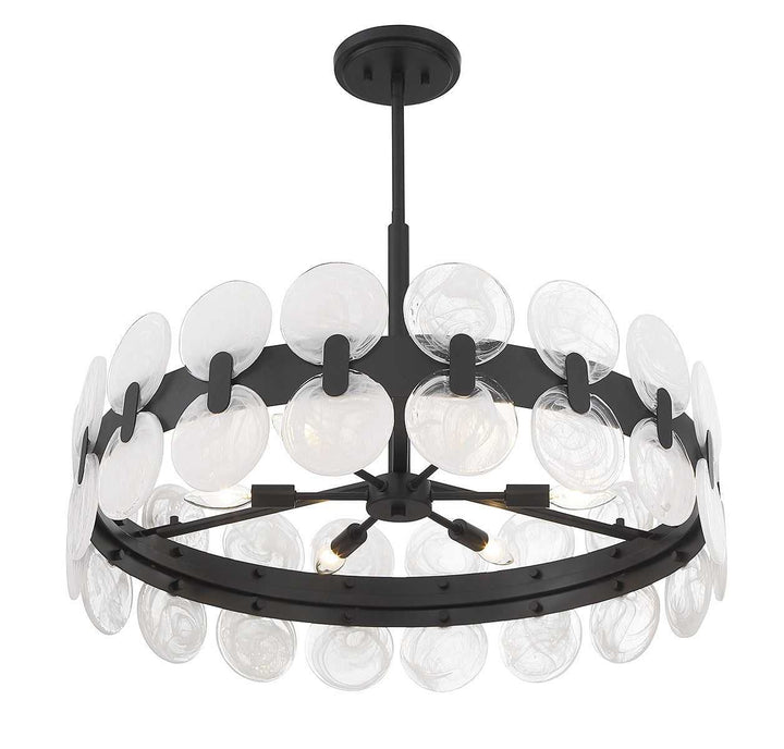 Savoy House - 1-3720-6-89 - Six Light Chandelier - Boca - Matte Black