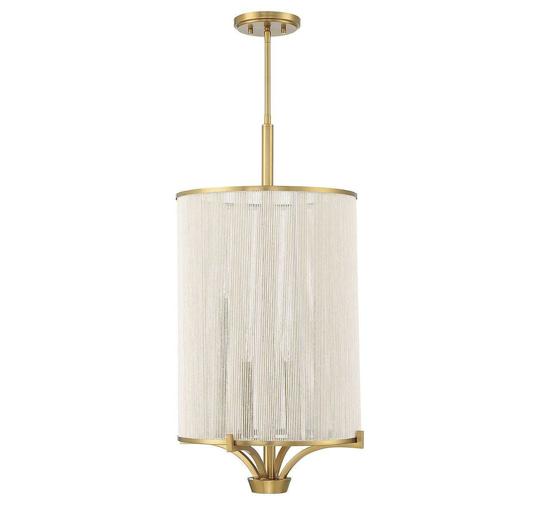 Wynwood Four Light Chandelier in Warm Brass Savoy House