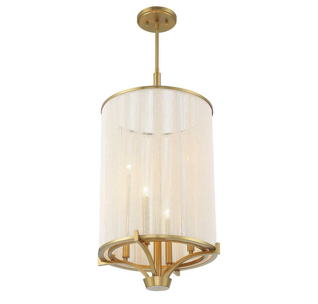 Wynwood Four Light Chandelier in Warm Brass Savoy House