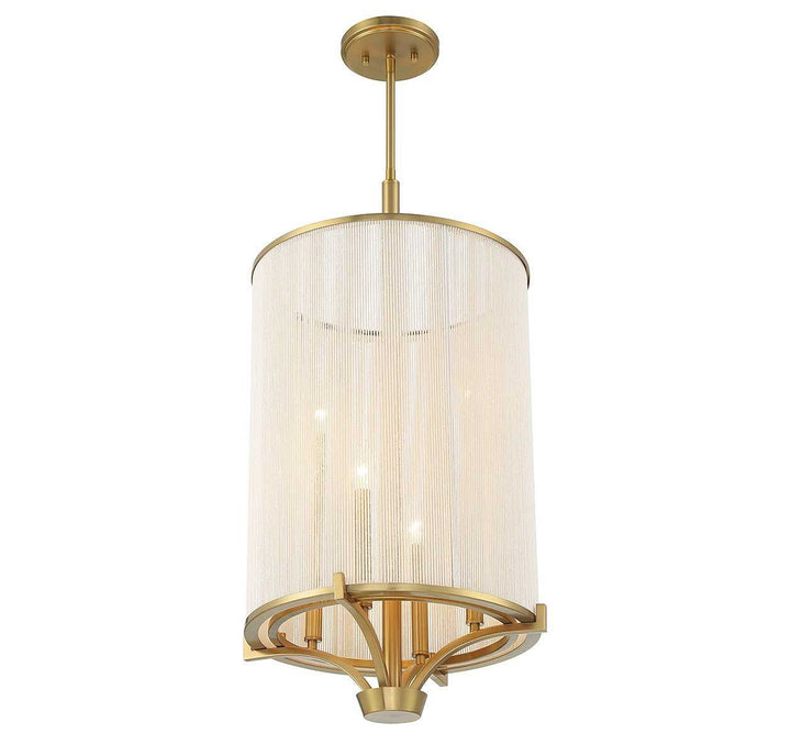 Wynwood Four Light Chandelier in Warm Brass Savoy House