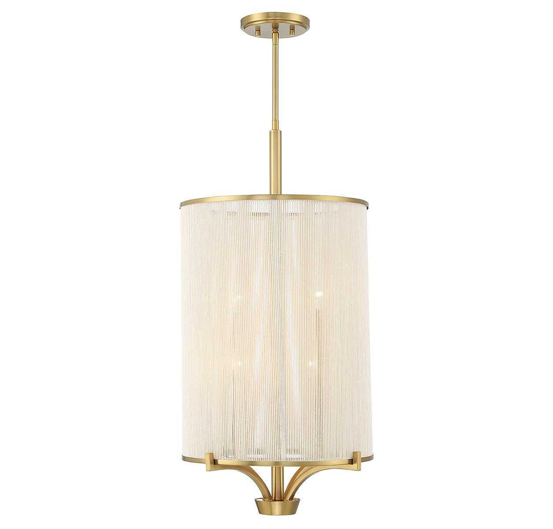 Wynwood Four Light Chandelier in Warm Brass Savoy House