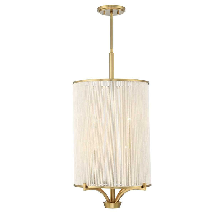 Wynwood Four Light Chandelier in Warm Brass Savoy House