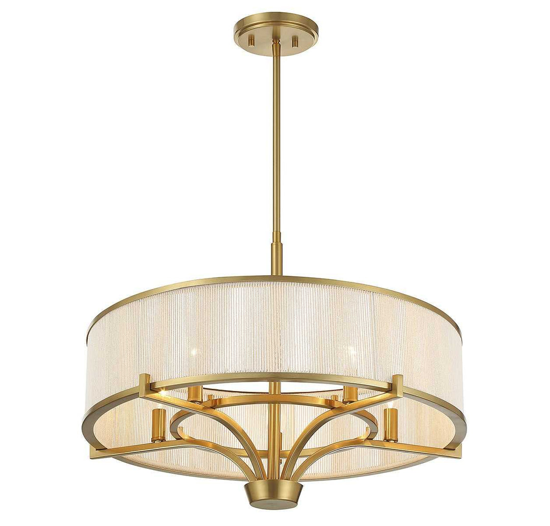 Wynwood Five Light Chandelier in Warm Brass Savoy House