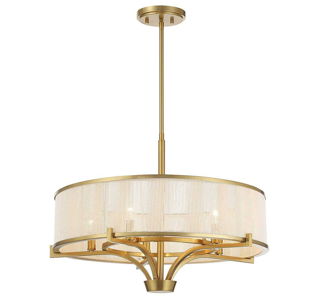 Wynwood Five Light Chandelier in Warm Brass Savoy House