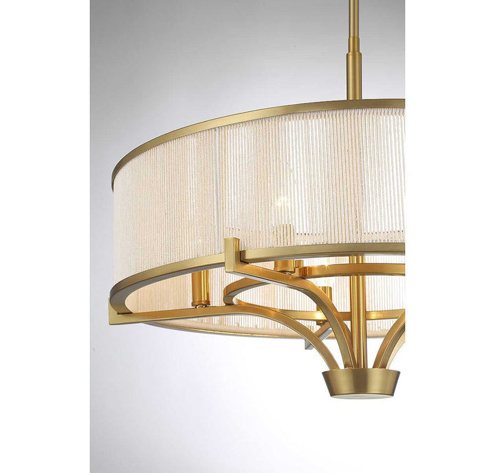 Wynwood Five Light Chandelier in Warm Brass Savoy House