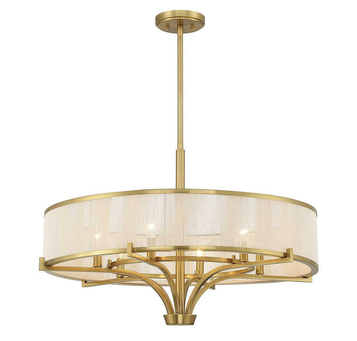 Wynwood Six Light Chandelier in Warm Brass Savoy House