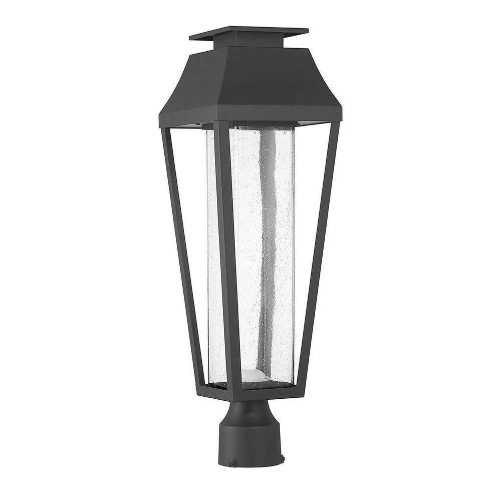 Brookline LED Outdoor Post Lantern in Matte Black Savoy House