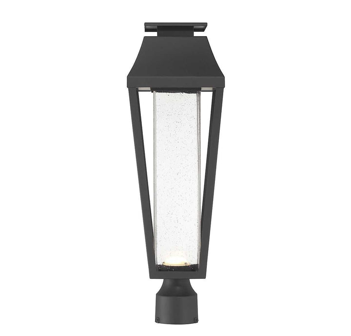 Brookline LED Outdoor Post Lantern in Matte Black Savoy House