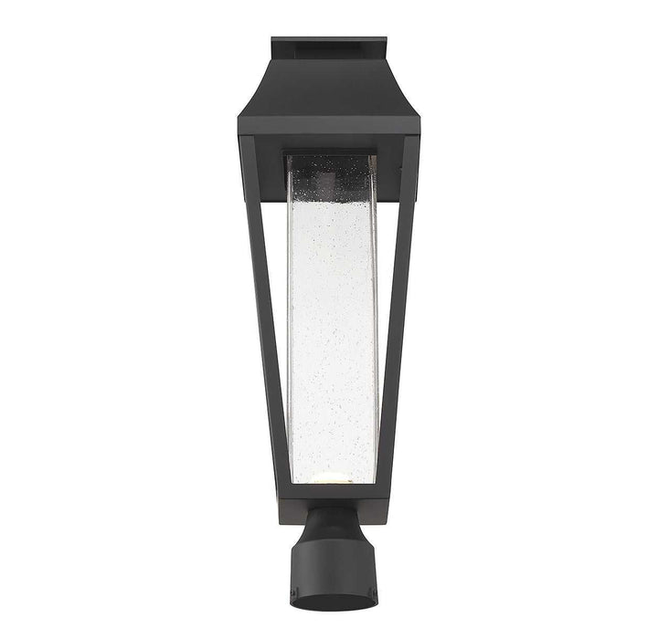 Brookline LED Outdoor Post Lantern in Matte Black Savoy House