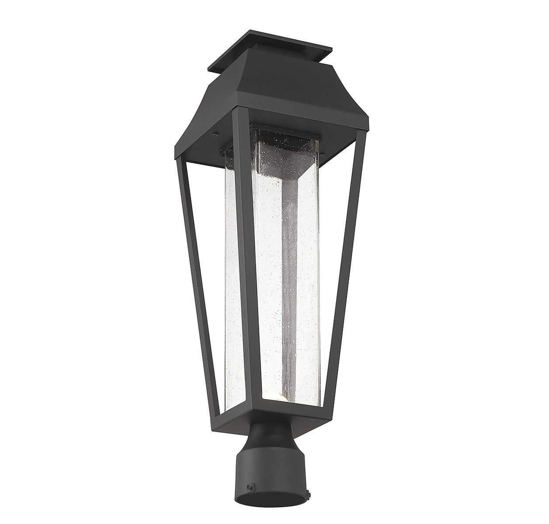 Brookline LED Outdoor Post Lantern in Matte Black Savoy House