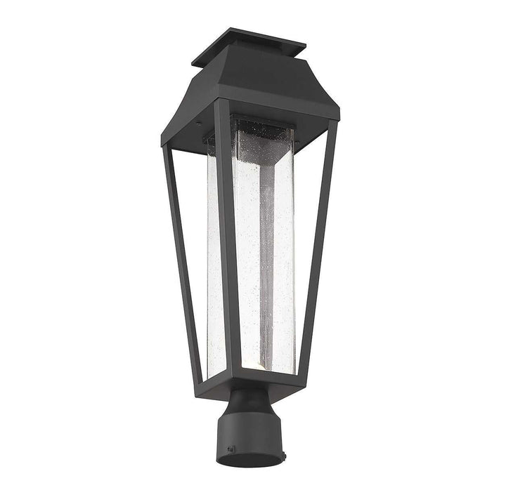 Brookline LED Outdoor Post Lantern in Matte Black Savoy House