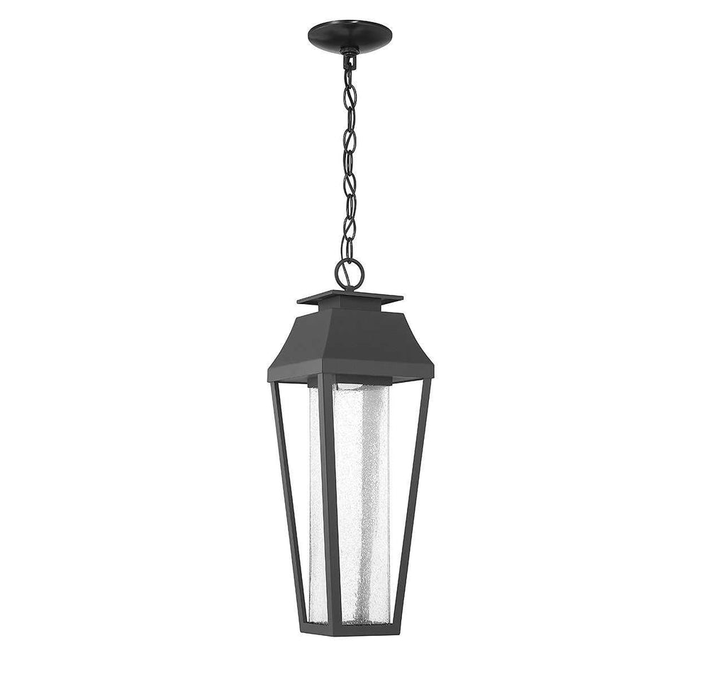 Brookline LED Outdoor Hanging Lantern in Matte Black Savoy House