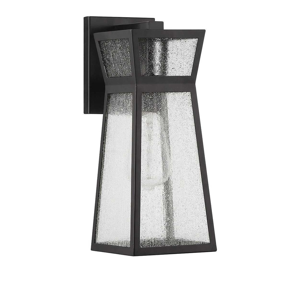 Millford One Light Outdoor Wall Lantern in Matte Black Savoy House