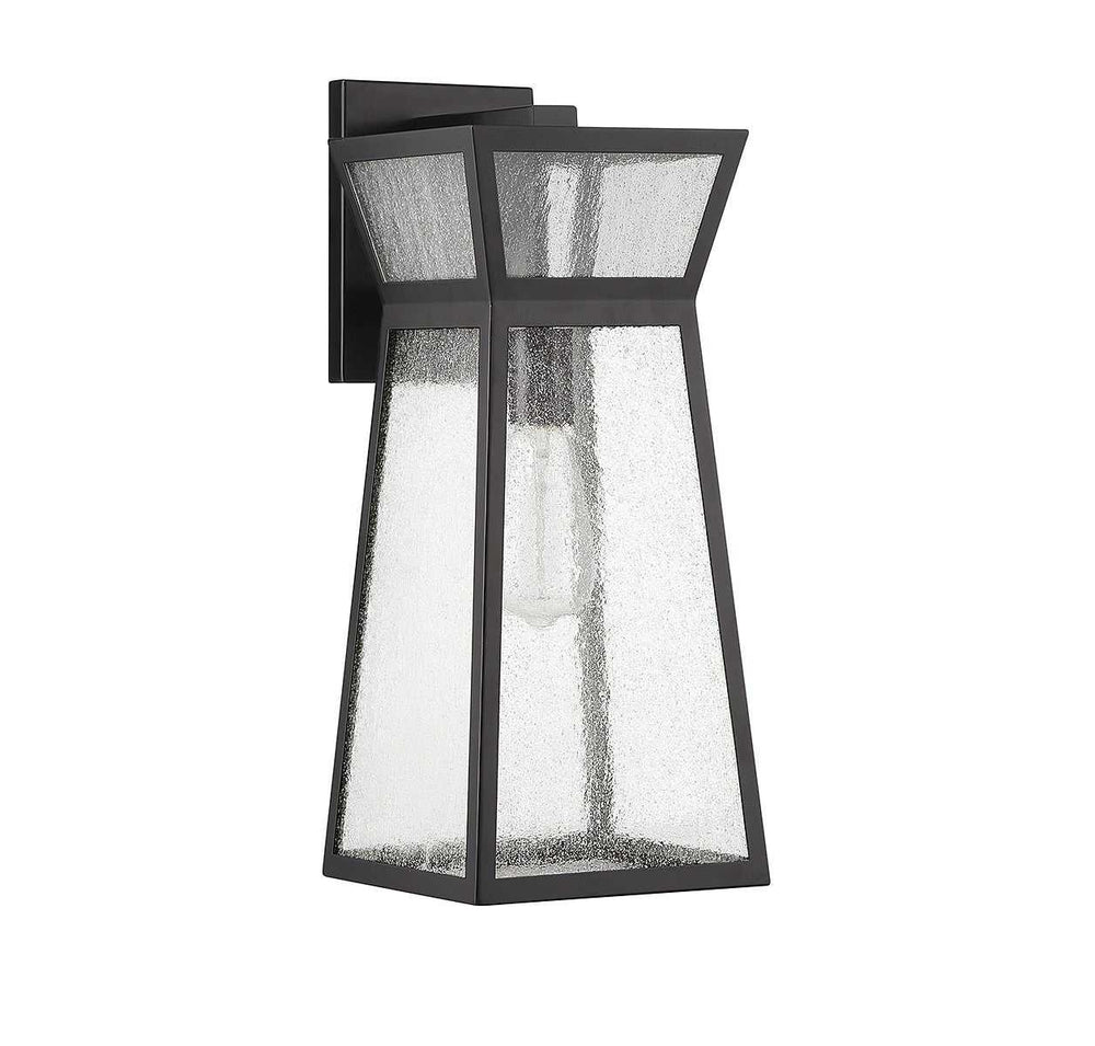 Millford One Light Outdoor Wall Lantern in Matte Black Savoy House
