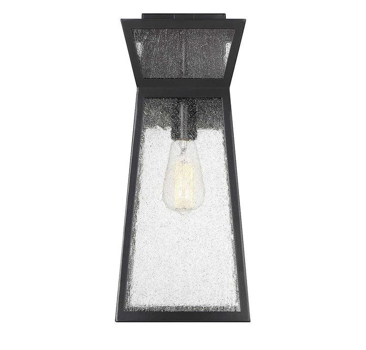 Millford One Light Outdoor Wall Lantern in Matte Black Savoy House