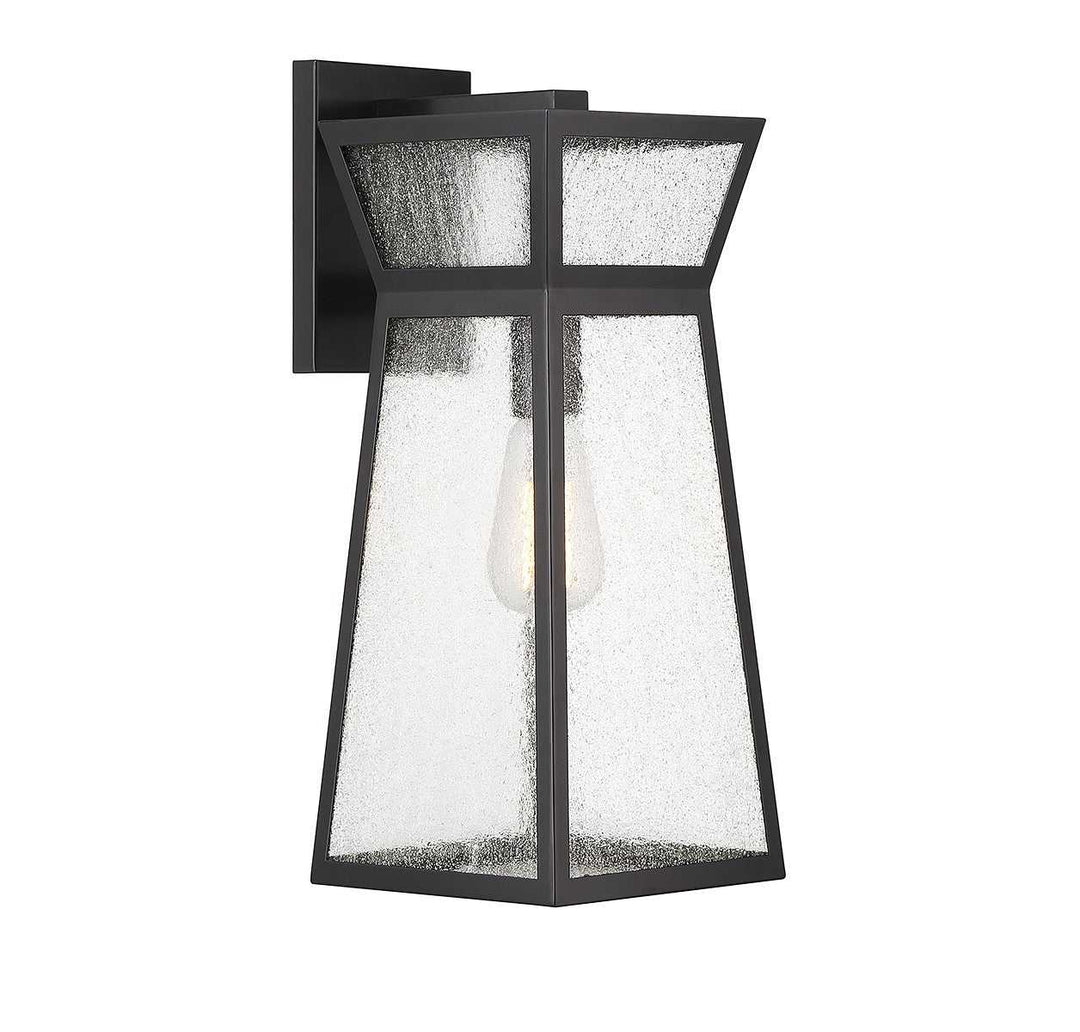 Millford One Light Outdoor Wall Lantern in Matte Black Savoy House