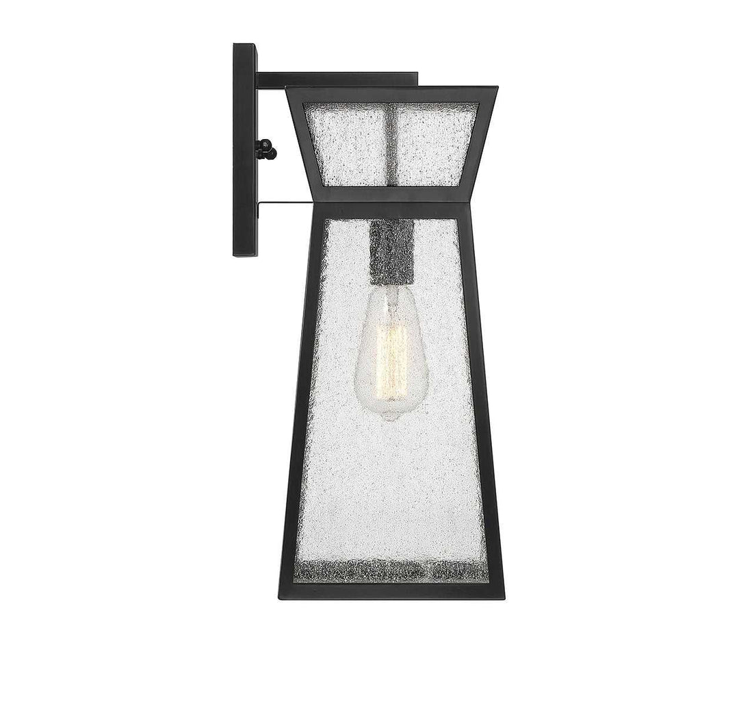 Millford One Light Outdoor Wall Lantern in Matte Black Savoy House