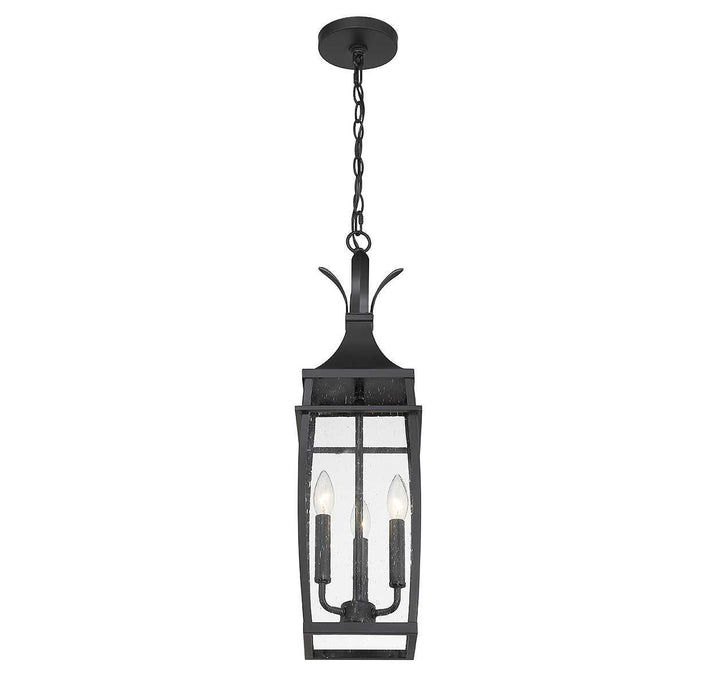 Savoy House - 5-763-BK - Three Light Outdoor Hanging Lantern - Montpelier - Matte Black