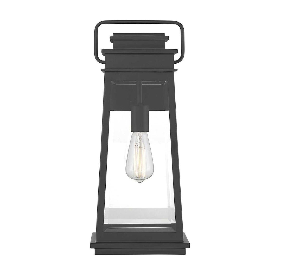 Boone One Light Outdoor Wall Lantern in Matte Black Savoy House