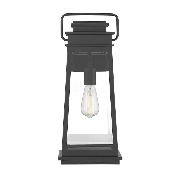 Boone One Light Outdoor Wall Lantern in Matte Black Savoy House