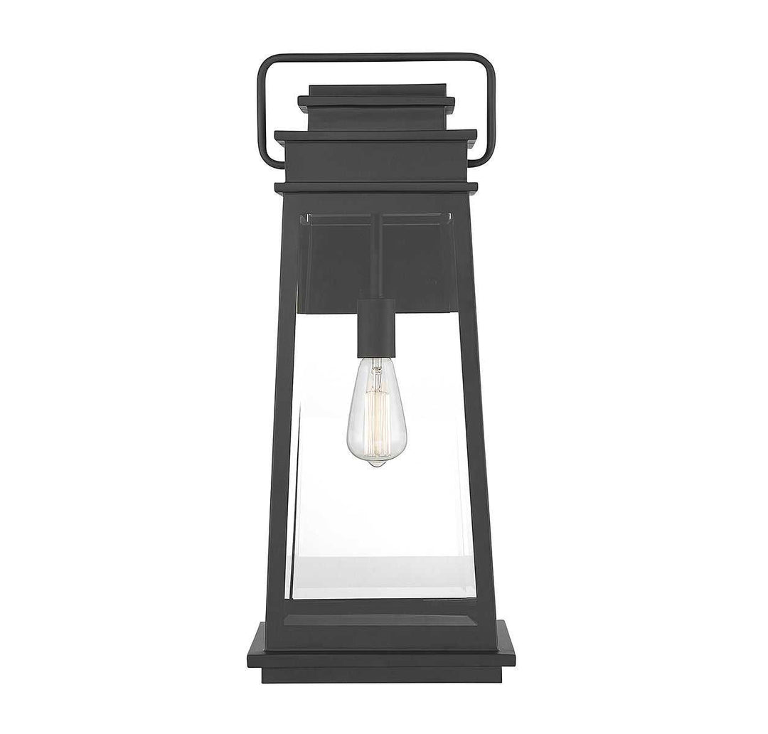 Boone One Light Outdoor Wall Lantern in Matte Black Savoy House