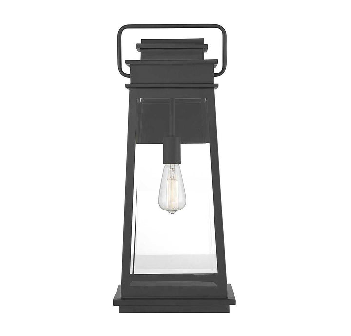 Boone One Light Outdoor Wall Lantern in Matte Black Savoy House