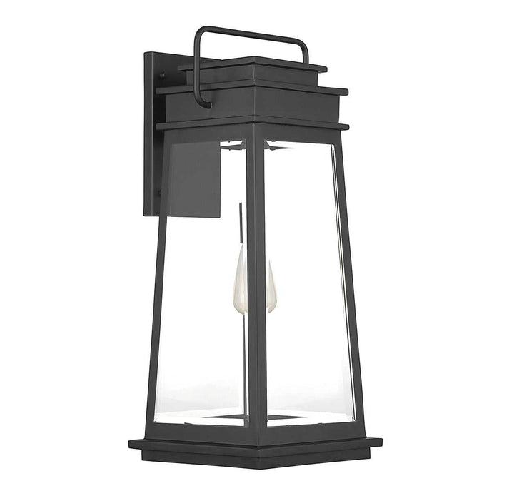 Boone One Light Outdoor Wall Lantern in Matte Black Savoy House