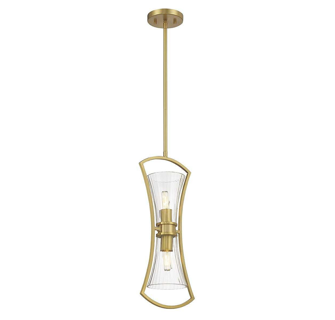 Savoy House - 7-9703-2-322 - Two Light Pendant - Bennington - Warm Brass